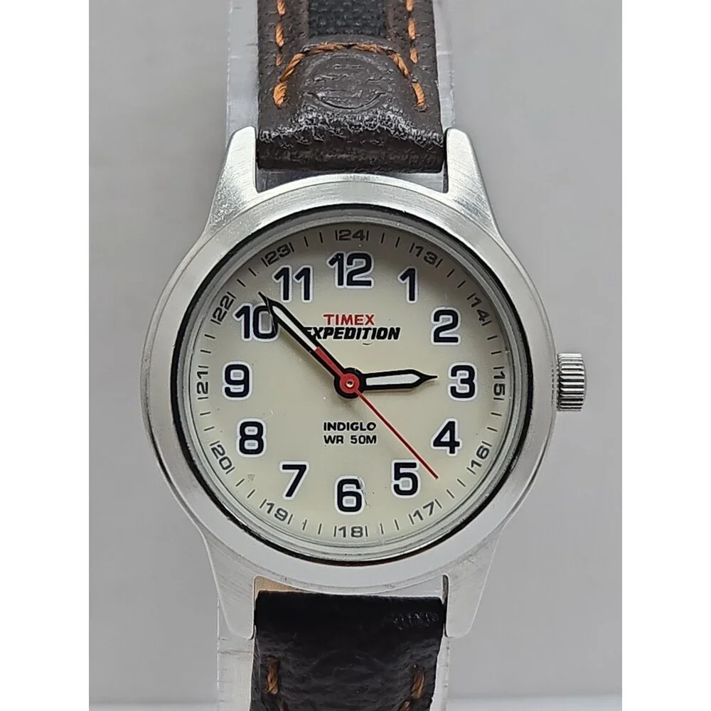 Timex Expedition Field Mini Womens 26mm Indiglo Dial 50M Watch New Battery- Read